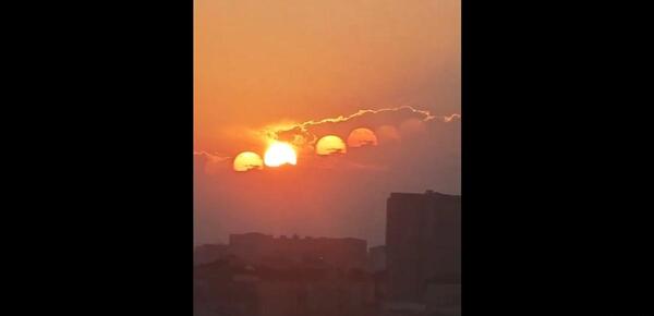 عکس هفت خورشید در چین
