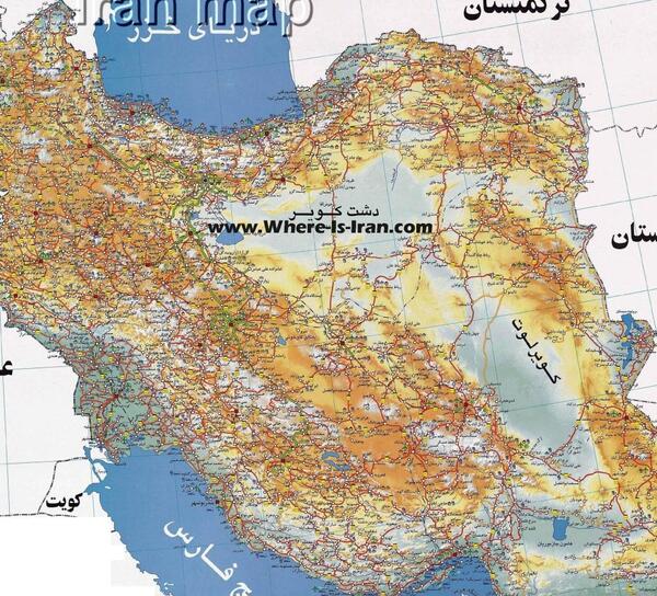 عکس خلیج فارس روی نقشه