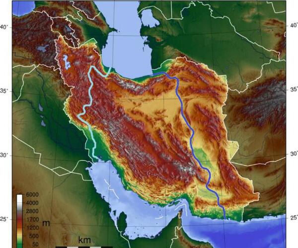 عکس خلیج فارس روی نقشه