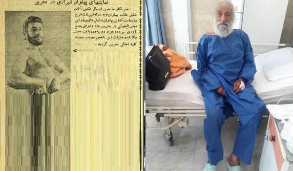 عکس جوانی پهلوان خلیل عقاب