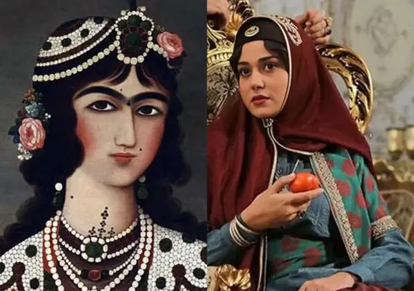 عکس واقعی خدیجه تجریشی همسر ناصرالدین شاه
