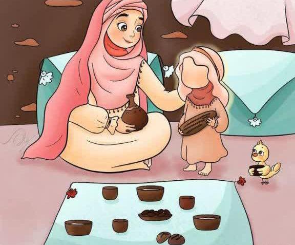 عکس حضرت خدیجه کارتونی