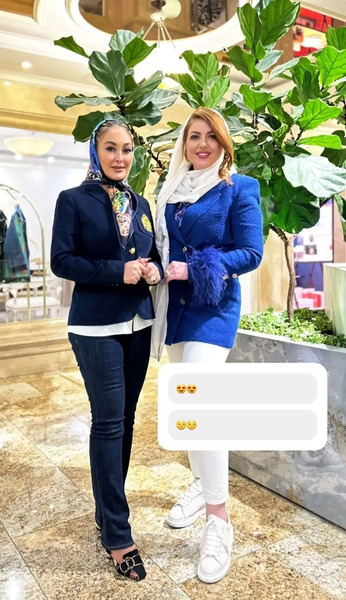 عکس الهام حمیدی و بچه هاش