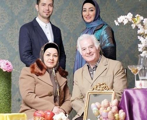 عکس همسر و فرزند الهام حمیدی
