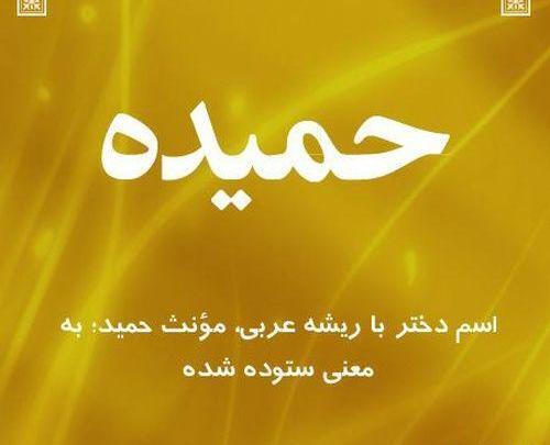 عکس معنی اسم حمیده
