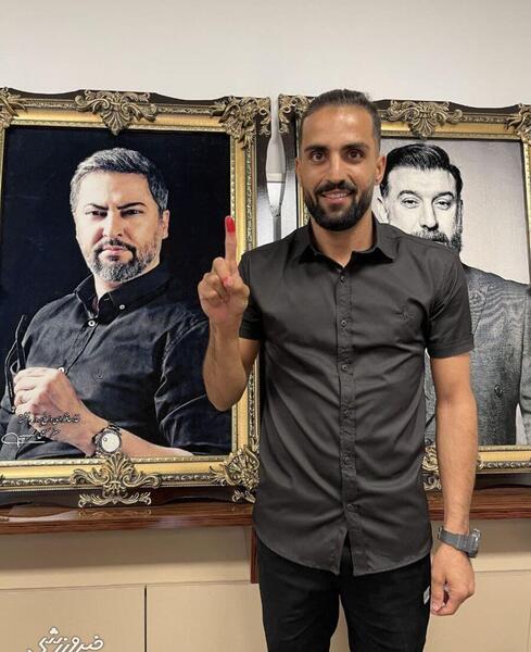 عکس حامد پاکدل در پرسپولیس