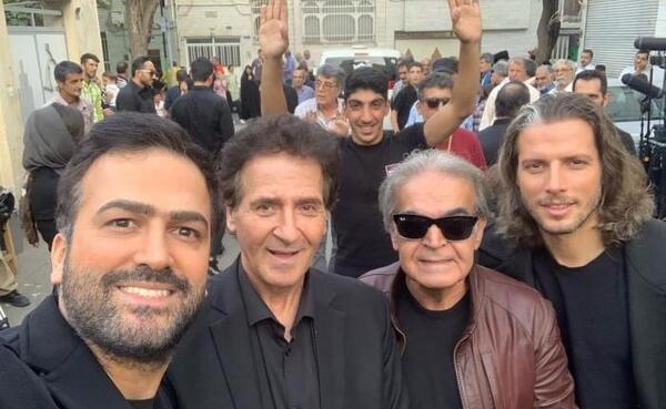 عکس حامد آهنگی با خانواده اش