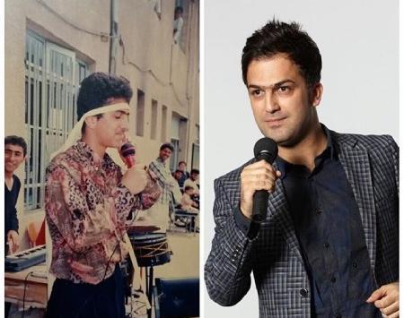 عکس حامد آهنگی با همسرش و فرزندش