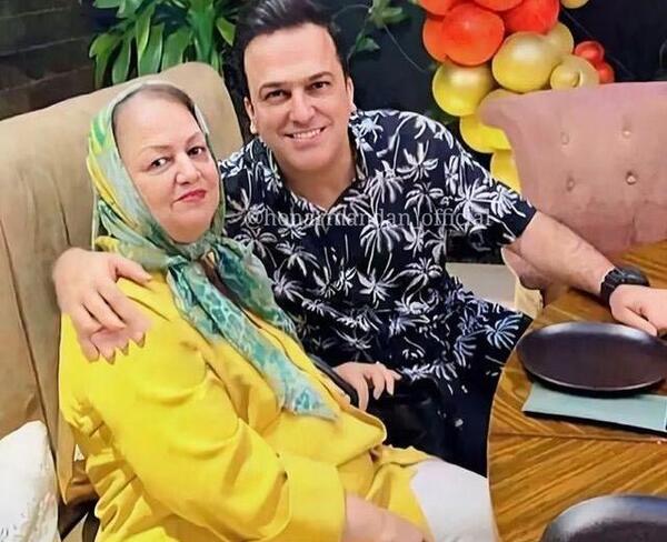 عکس حامد آهنگی با همسرش و فرزندش