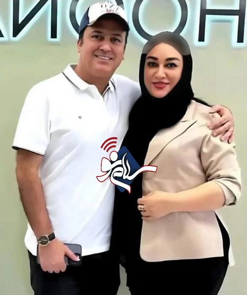عکس حامد آهنگی با همسرش و فرزندش