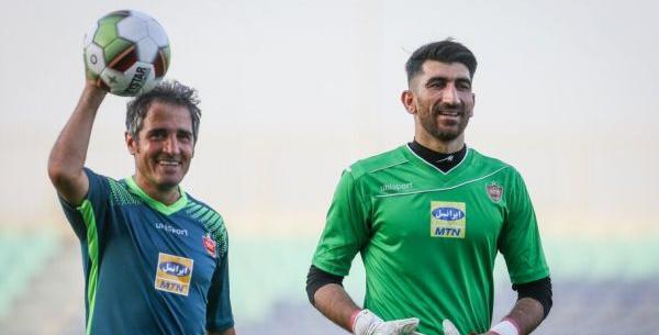 عکس بیرانوند و حامد لک