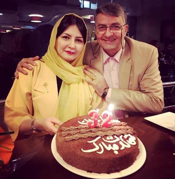 عکس حمید ماهی صفت و همسرش