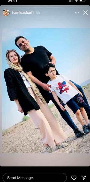 عکس حمید عسگری و خانواده