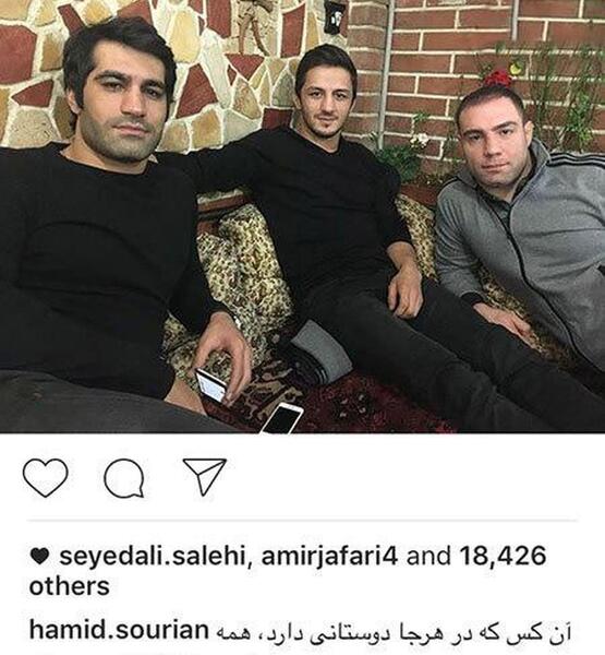 عکس جدید حمید سوریان و همسرش