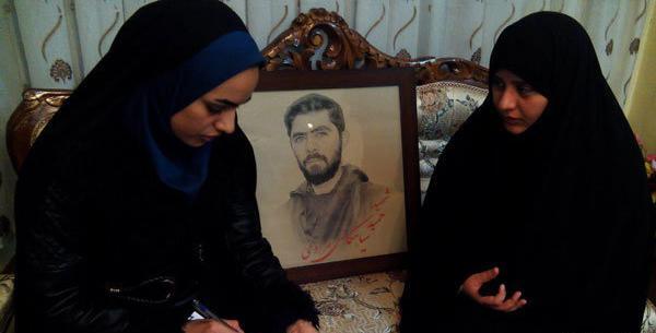 عکس فرزند شهید حمید سیاهکالی مرادی