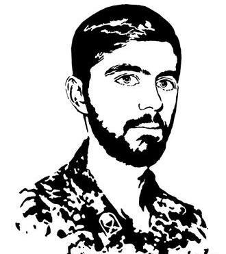 عکس شهید حمید سیاهکالی مرادی برای پروفایل
