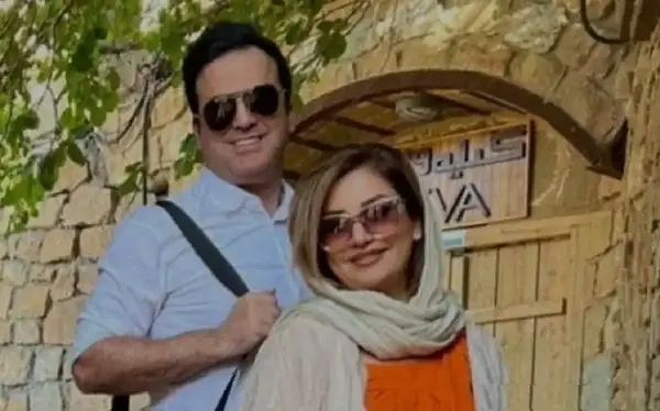 عکس حامد آهنگی با زنش