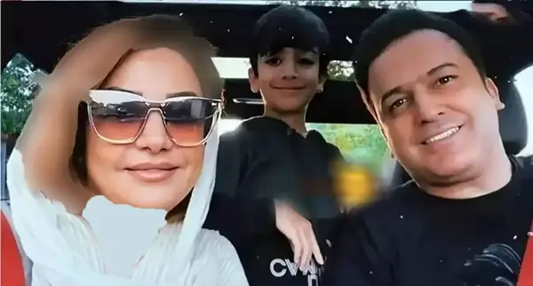 عکس حامد اهنگی با همسر و فرزندش