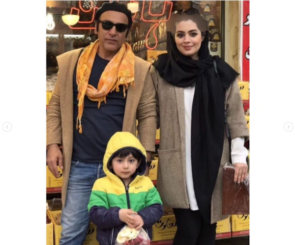 عکس حمید رضا آذرنگ و همسرش