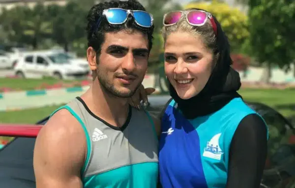 عکس مهسا جاور و همسرش