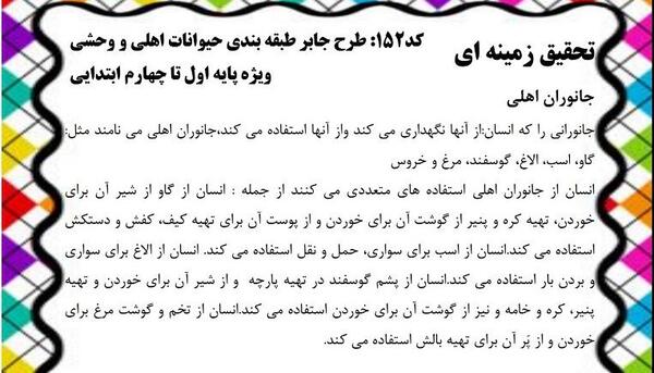 عکس طرح جابر برای کلاس چهارم