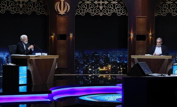 عکس جلیلی و پزشکیان