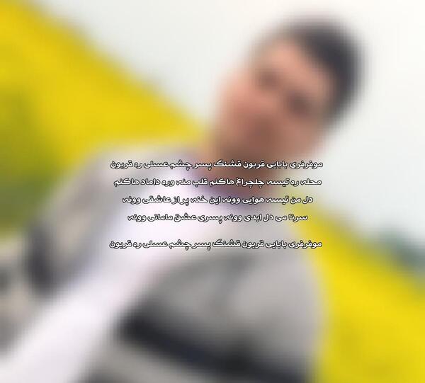 عکس پسر جواد نکایی