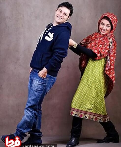 عکس جواد عزتی و همسرش مه لقا باقری
