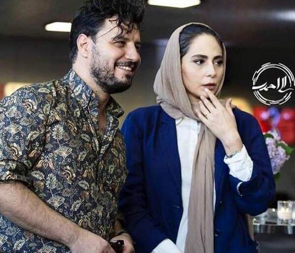 عکس جواد عزتی و همسرش مه لقا باقری