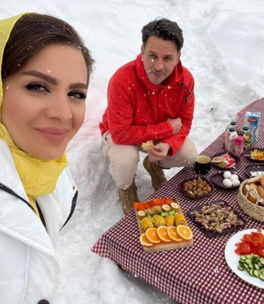 عکس مهدی توتونچی و مبینا نصیری