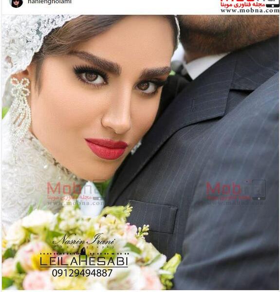 عکس عروسی هانیه غلامی و همسرش