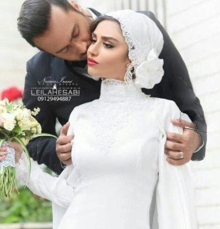 عکس عروسی هانیه غلامی و همسرش