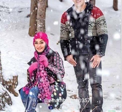 عکس تولد با برف شادی