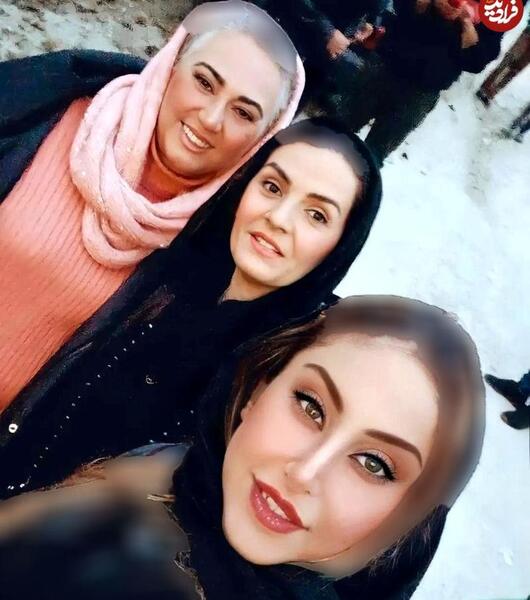 عکس تبسم، هاشمی در استخر