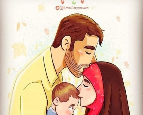 عکس پروفایل عشقم همسرم و پسرم
