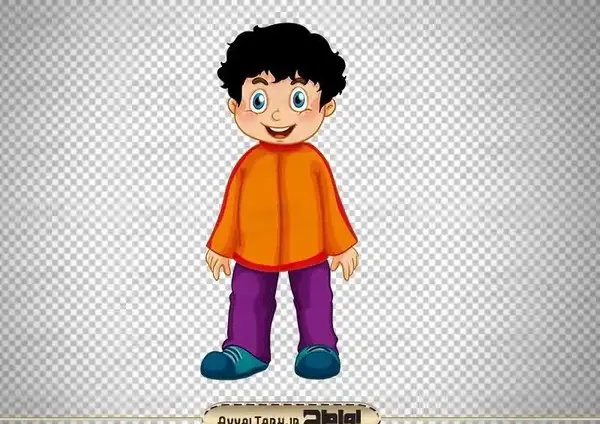 عکس گرافیکی پسر بچه