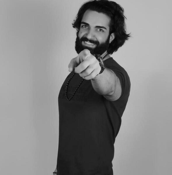 عکس پویا حاجی رضا و همسرش