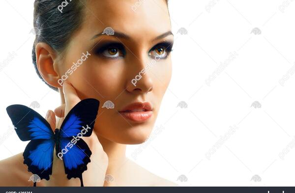 عکس صورت پروانه از نزدیک