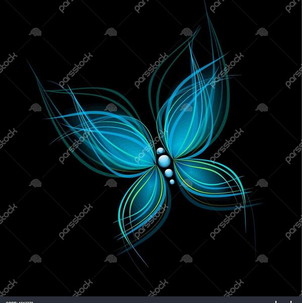 عکس پروانه ابی برای تصویر زمینه