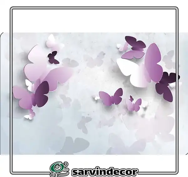 عکس پروانه بنفش برای چاپ