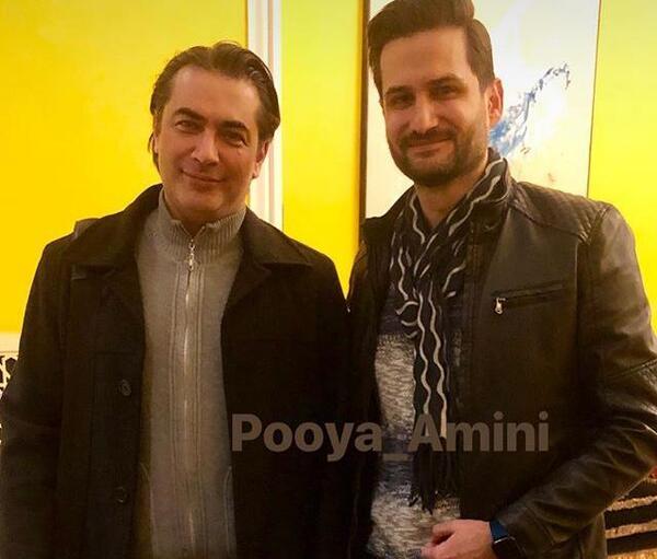 عکس پویا امینی با همسرش