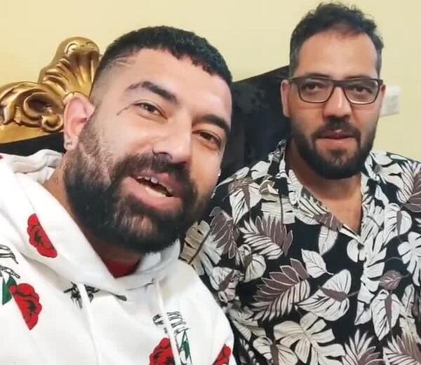 عکس پیمان آدیداس و وحید مرادی