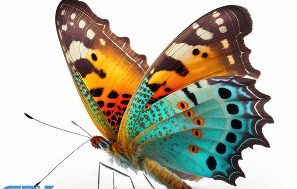 عکس پروانه واقعی روی گل