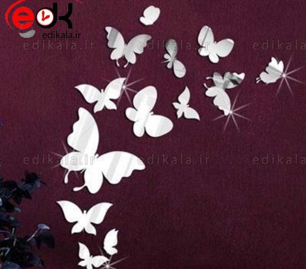 عکس مدل پروانه روی دیوار