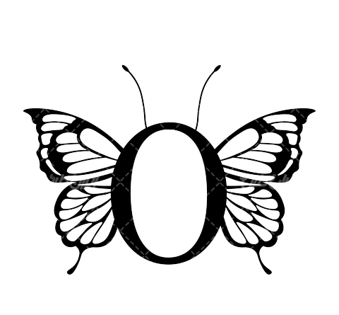 عکس پروانه سیاه و سفید برای چاپ