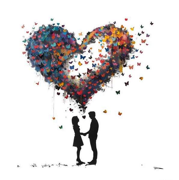 عکس قلب پروانه ای