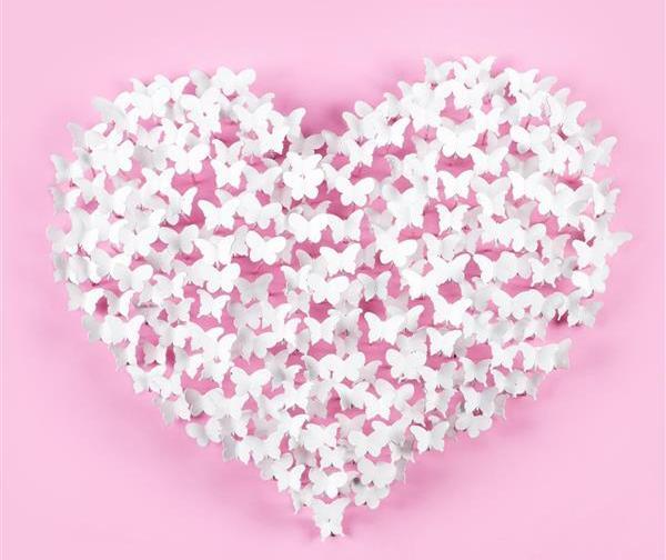 عکس قلب پروانه ای