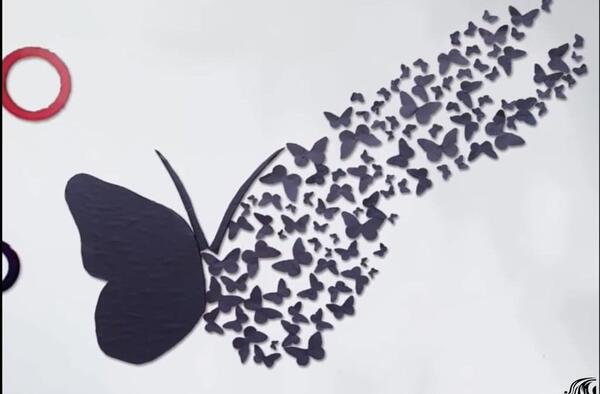 عکس کاردستی پروانه با فوم