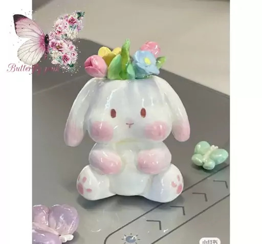 عکس پروانه کیوت صورتی