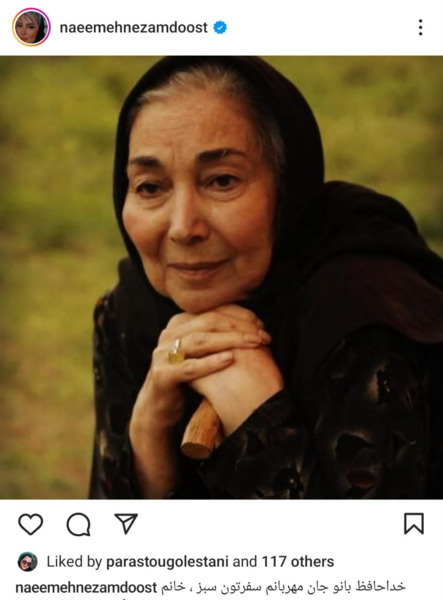 عکس پروانه معصومی جدید